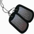 DULL  EMBOSSED DOG TAGS  